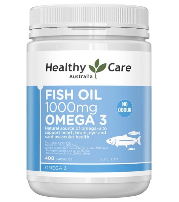Dầu cá Healthy Care Fish Oil 1000mg Omega 3 400 viên